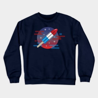 Rocket Popsicle in Space Crewneck Sweatshirt